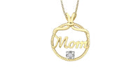 MOM GOLD NECKLACE WITH DIAMOND