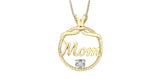 MOM GOLD NECKLACE WITH DIAMOND