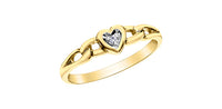 HEART RING WITH DIAMOND