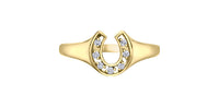 DIAMOND HORSESHOE RING