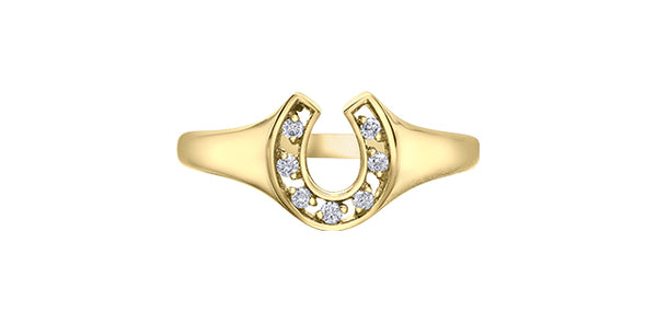 DIAMOND HORSESHOE RING