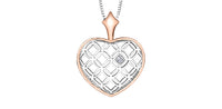 HEART NECKLACE WITH CANADIAN DIAMOND