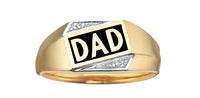 DAD RING WITH DIAMONDS